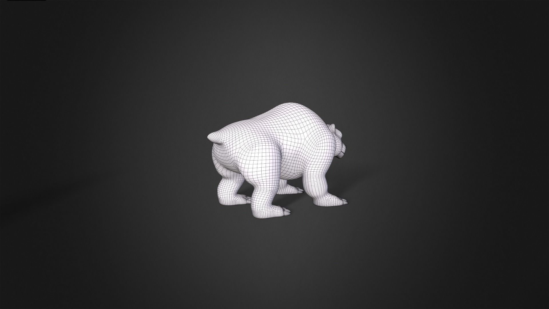 Asset - Cartoons - Animal - Polar Bear Rigged 3D model_10