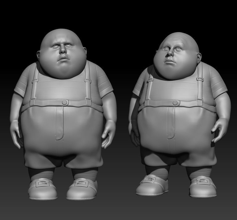 Tweedledum and Tweedledee 3D print model_1