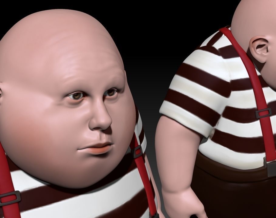Tweedledum and Tweedledee 3D print model_11