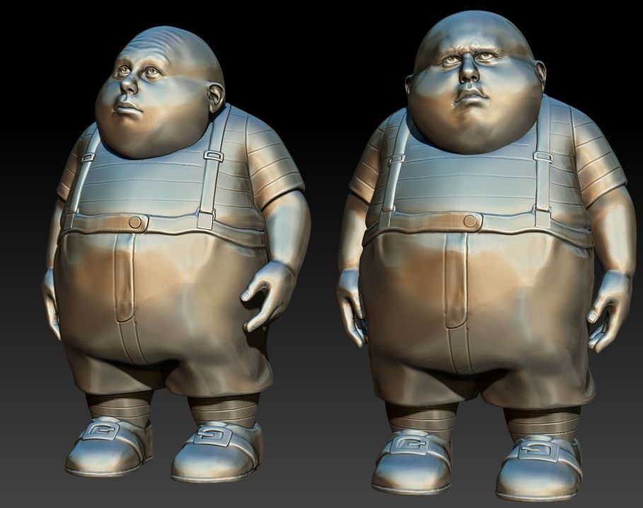 Tweedledum and Tweedledee 3D print model_14