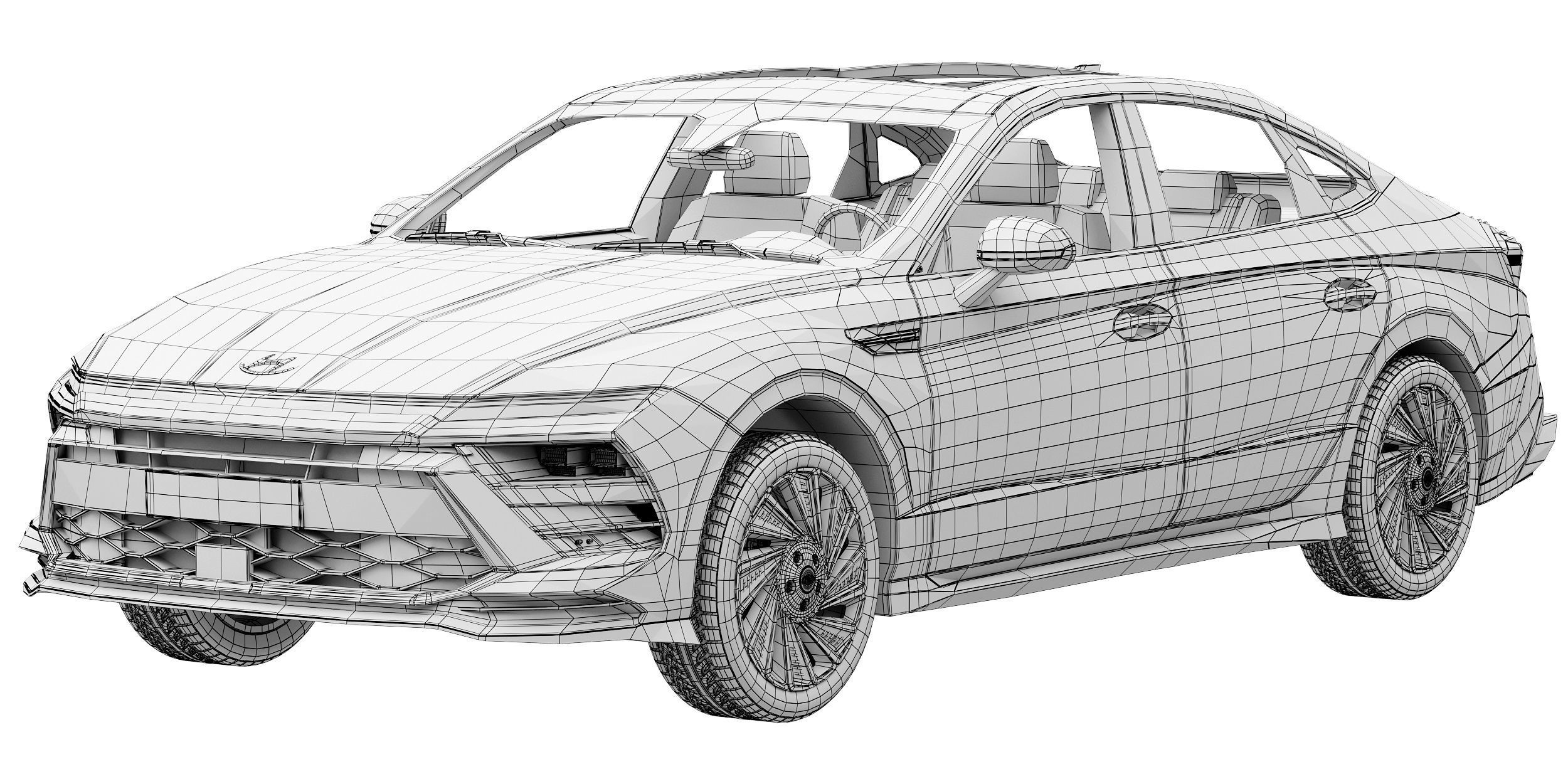 Hyundai Sonata 2024 3D model_13
