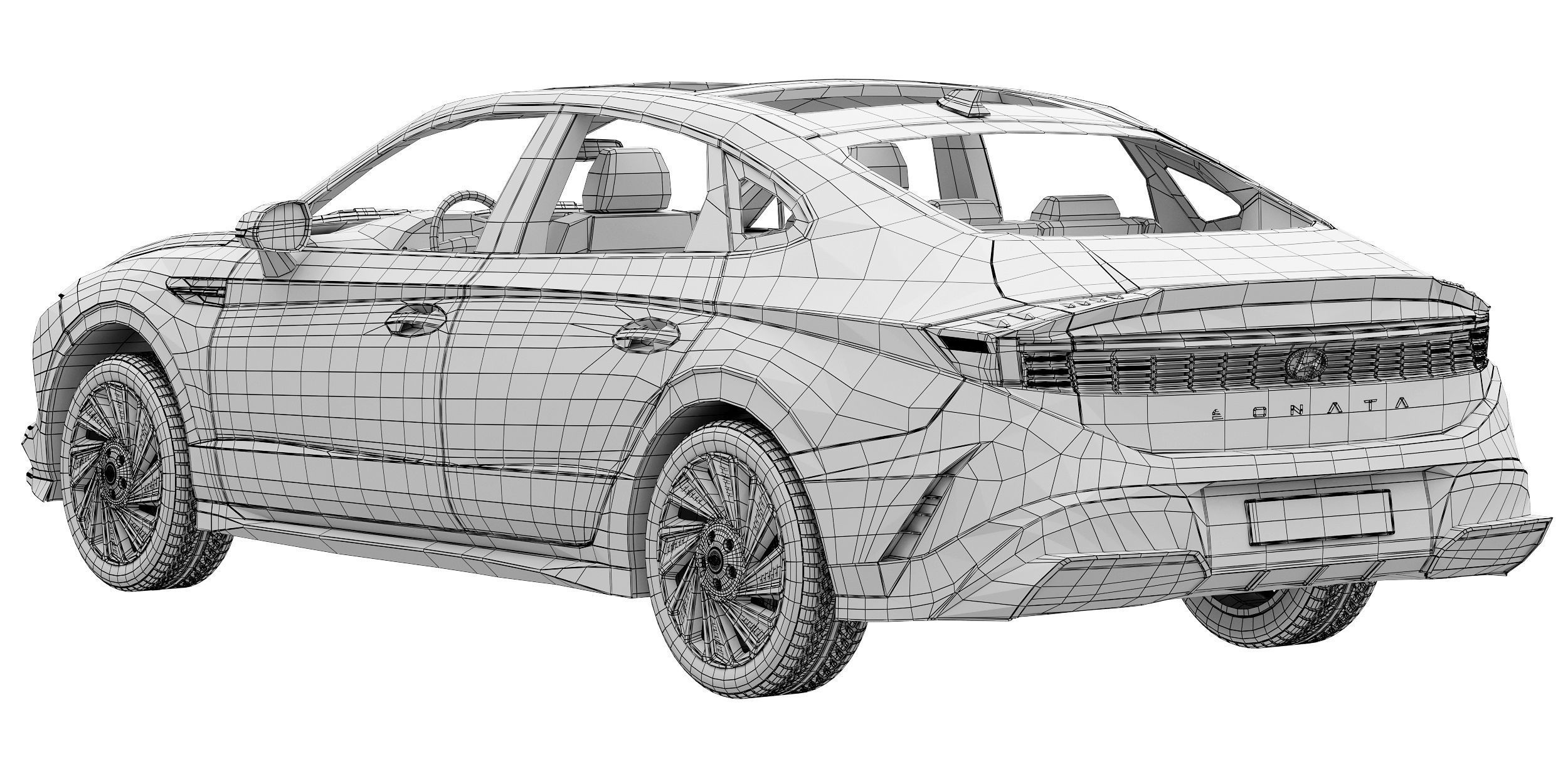 Hyundai Sonata 2024 3D model_15