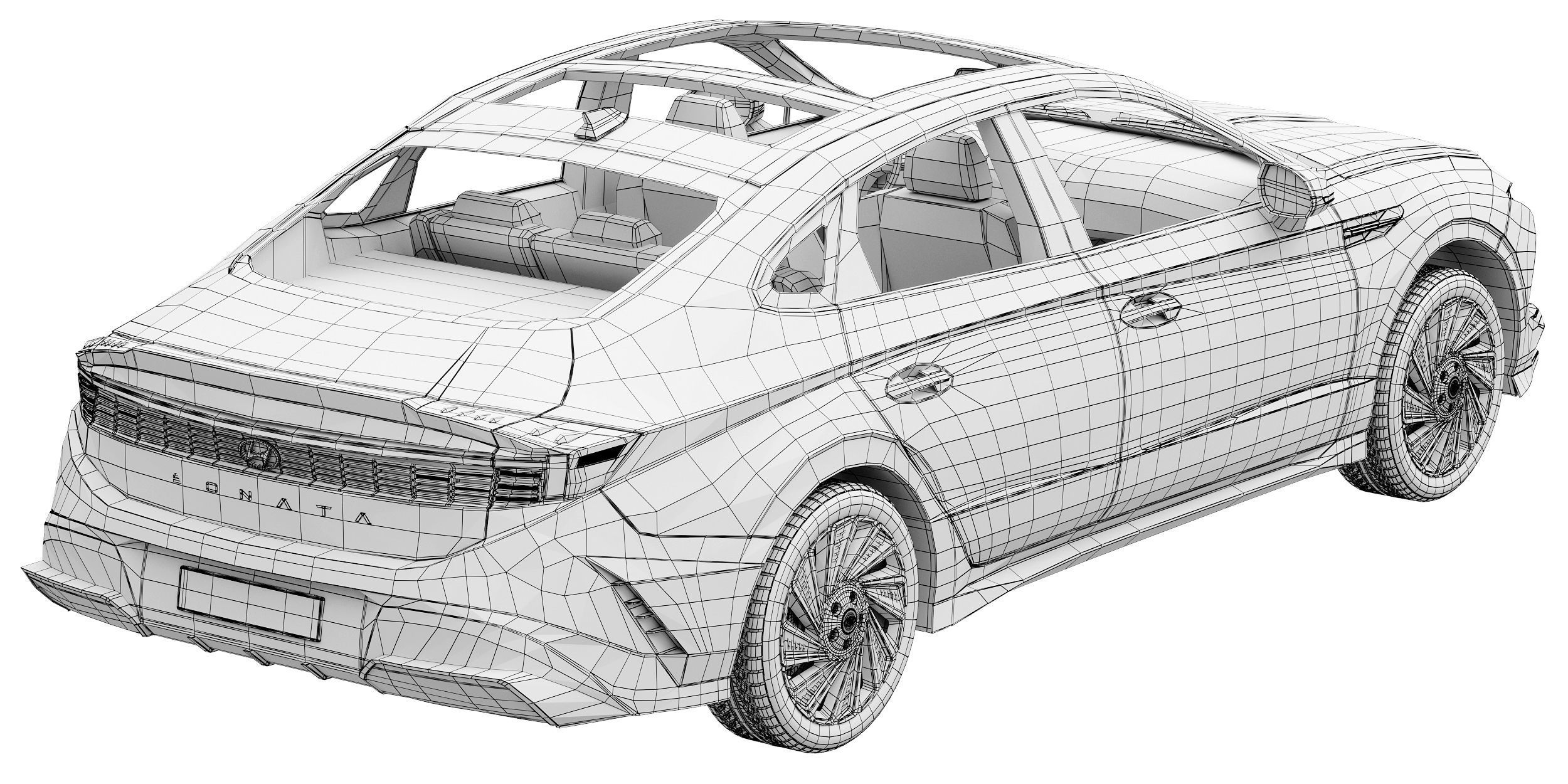Hyundai Sonata 2024 3D model_17