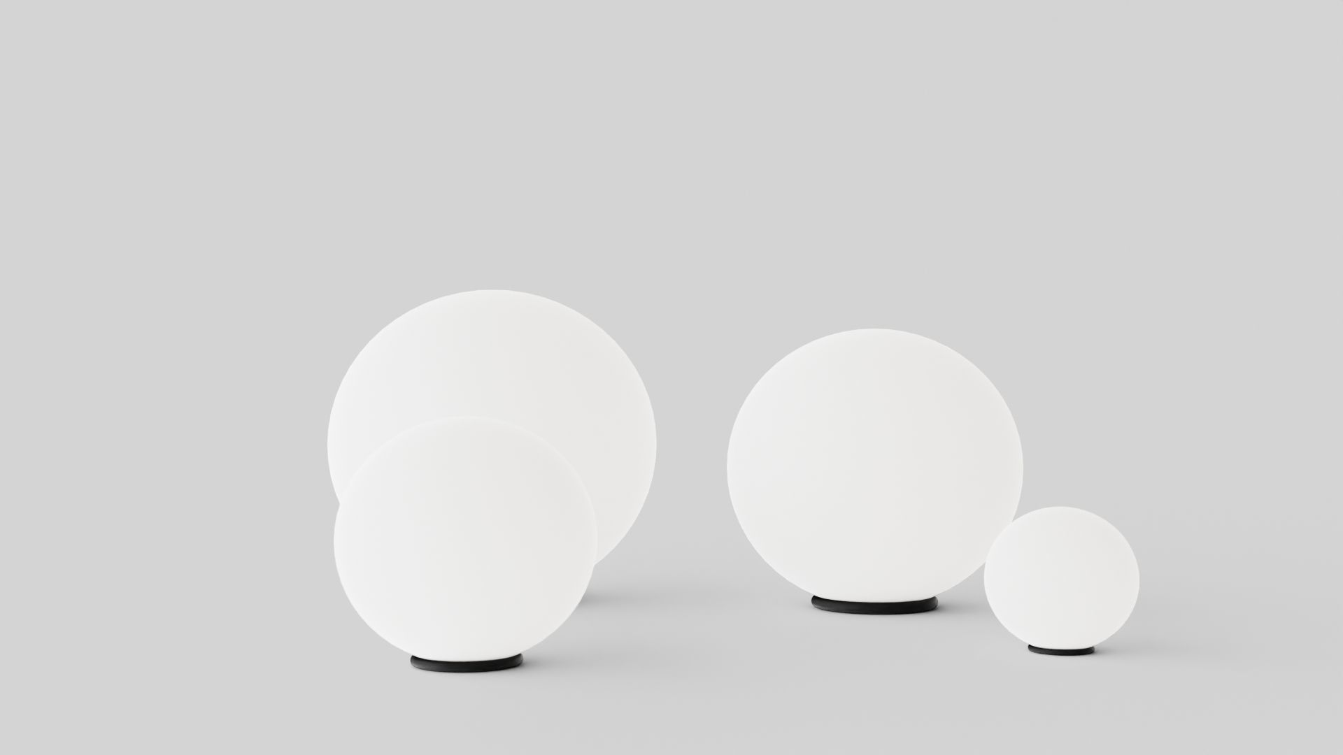 Dioscuri Table Lamp Low-poly 3D model_1