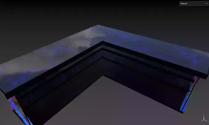Futuristic Alien Counter Free low-poly 3D model