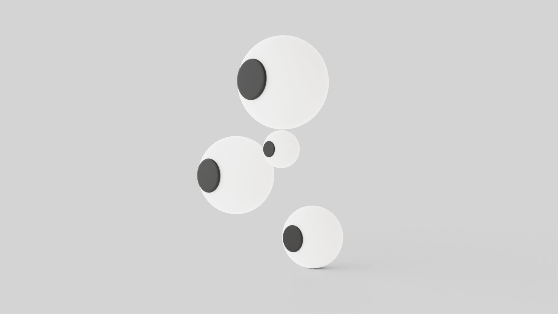 Dioscuri Wall Lamp Low-poly 3D model_3