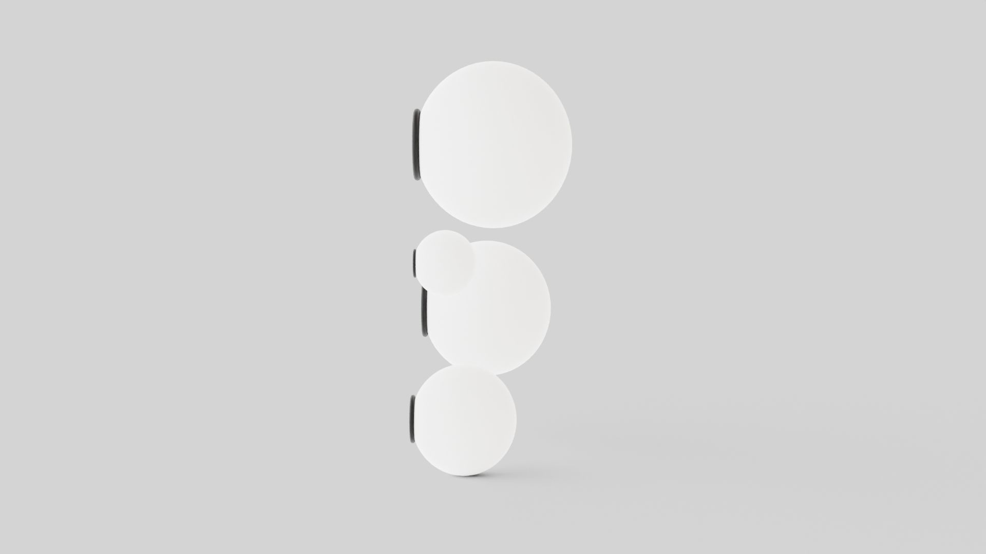 Dioscuri Wall Lamp Low-poly 3D model_2