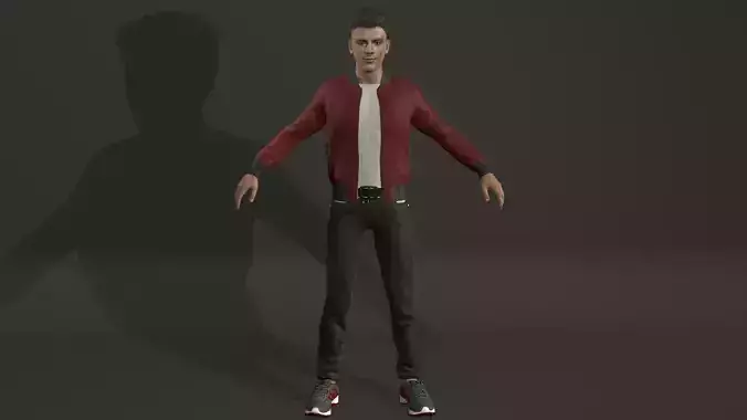 Grant Gustin Low-poly 3D model Grant Gustin Low-poly 3D model