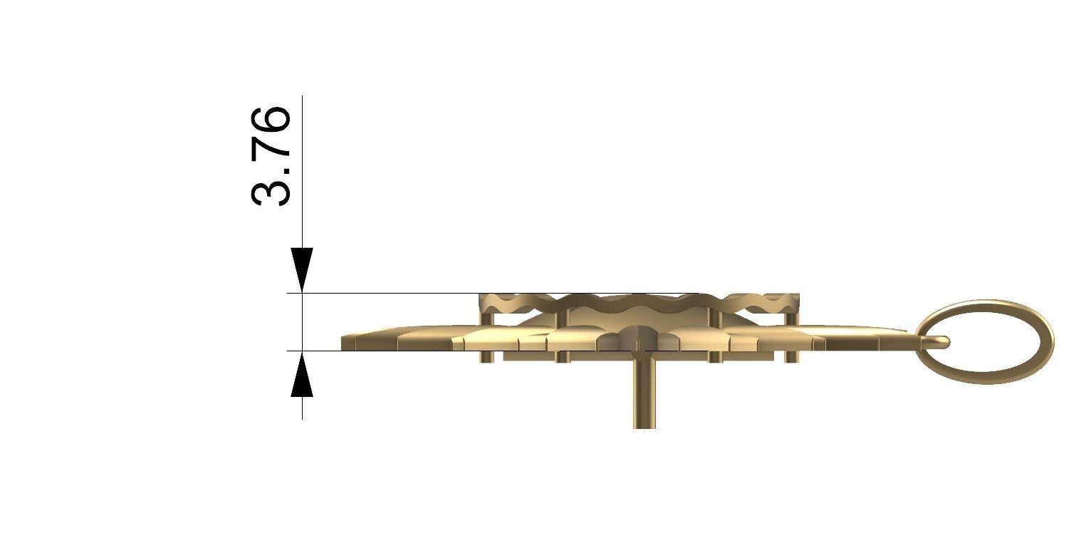 sun pendant 3D print model_12