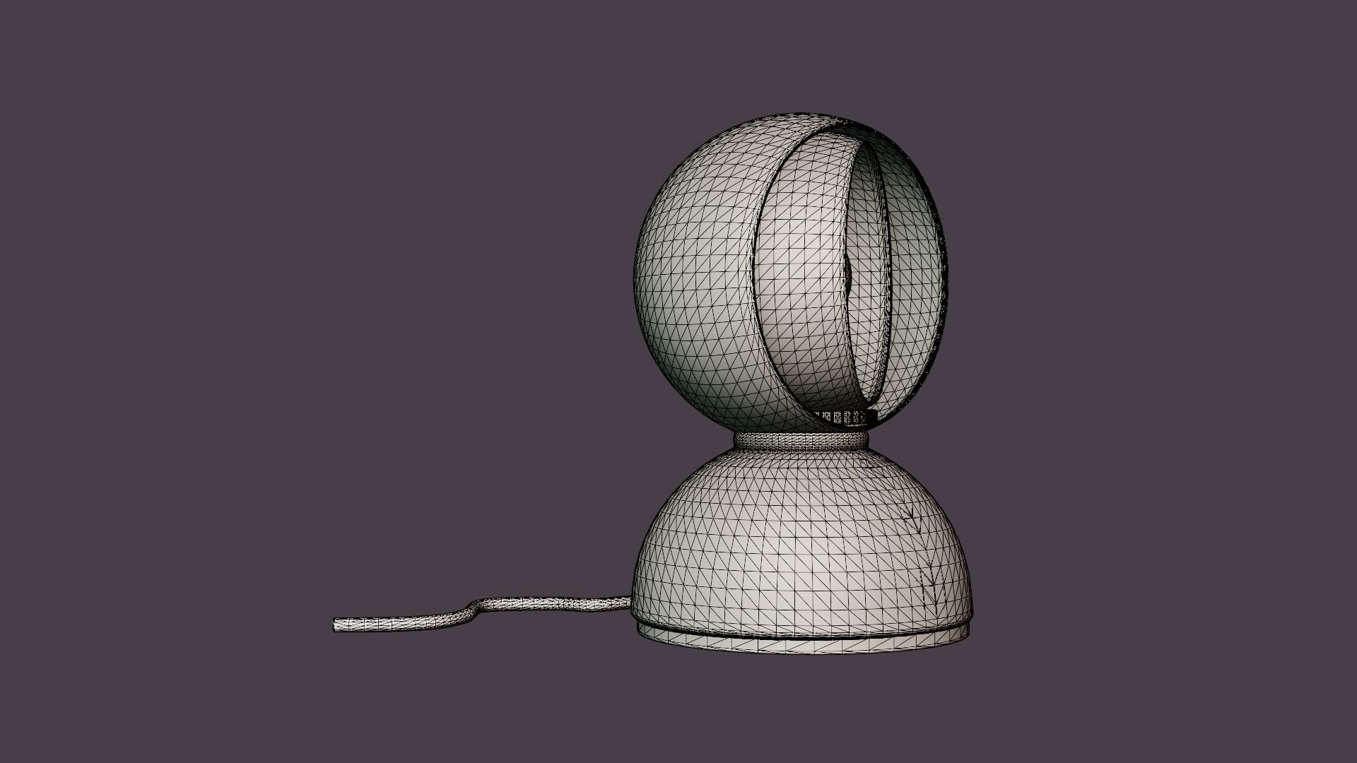 Eclisse Table Lamp Low-poly 3D model_7