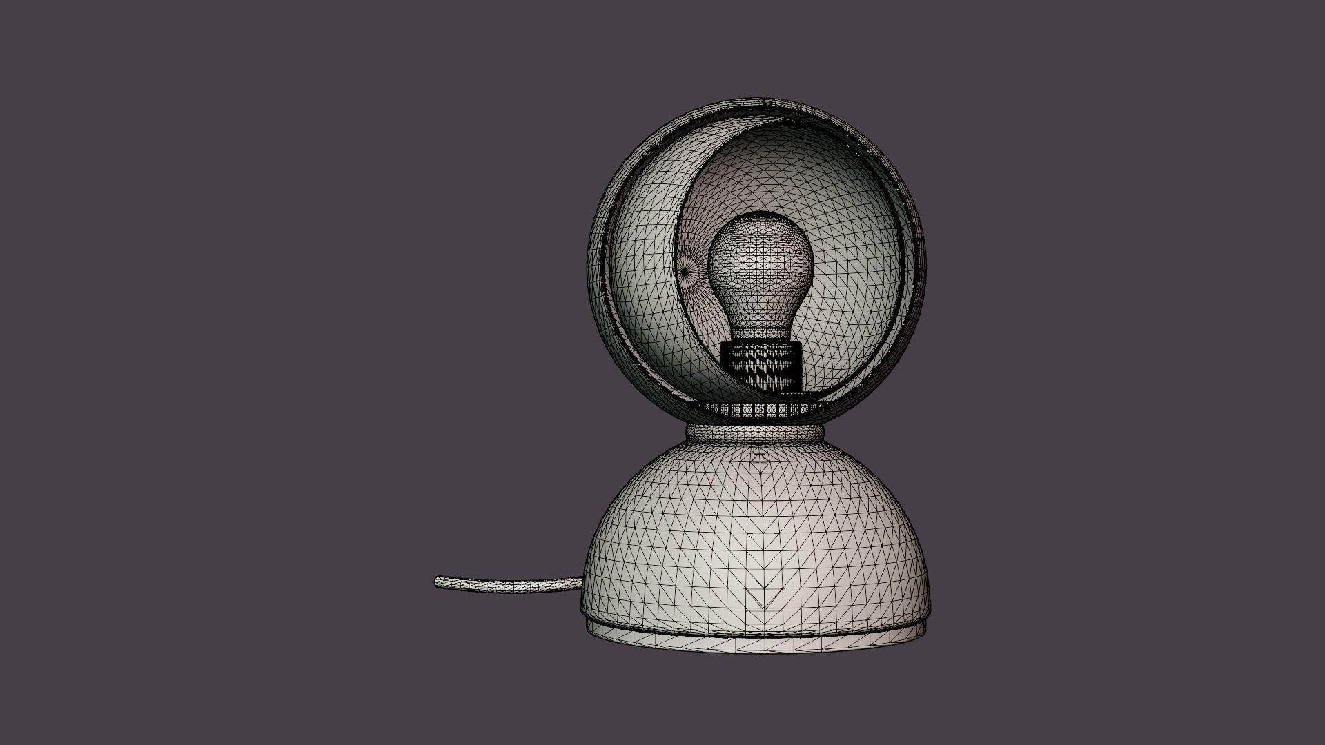 Eclisse Table Lamp Low-poly 3D model_6