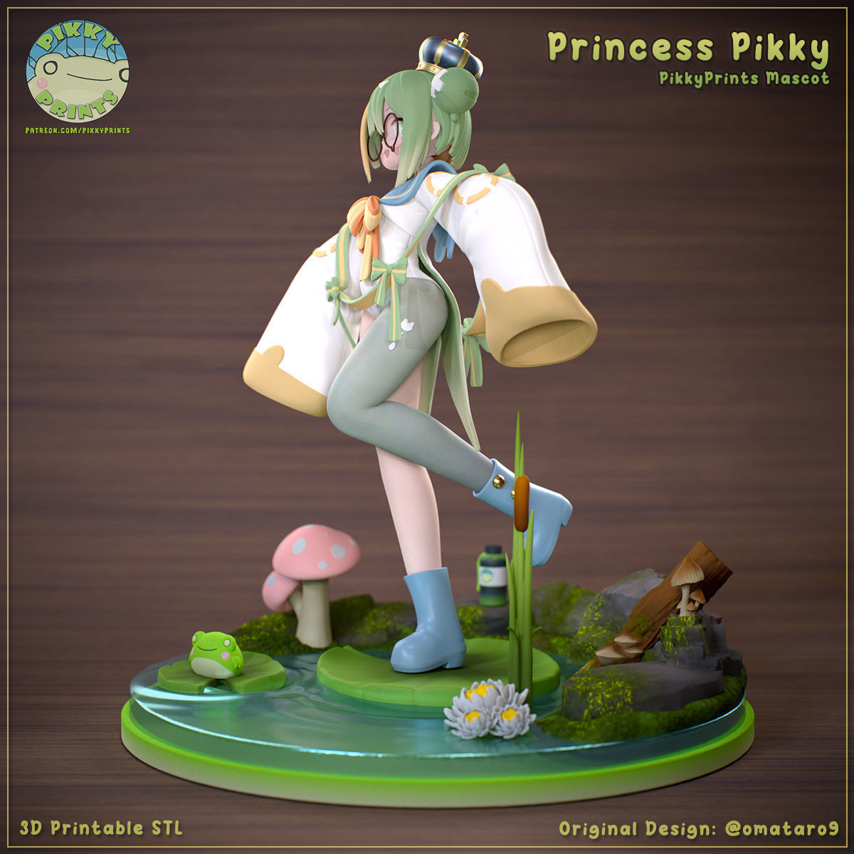 Princess Pikky - Pikky Prints Mascot 3D print model_4