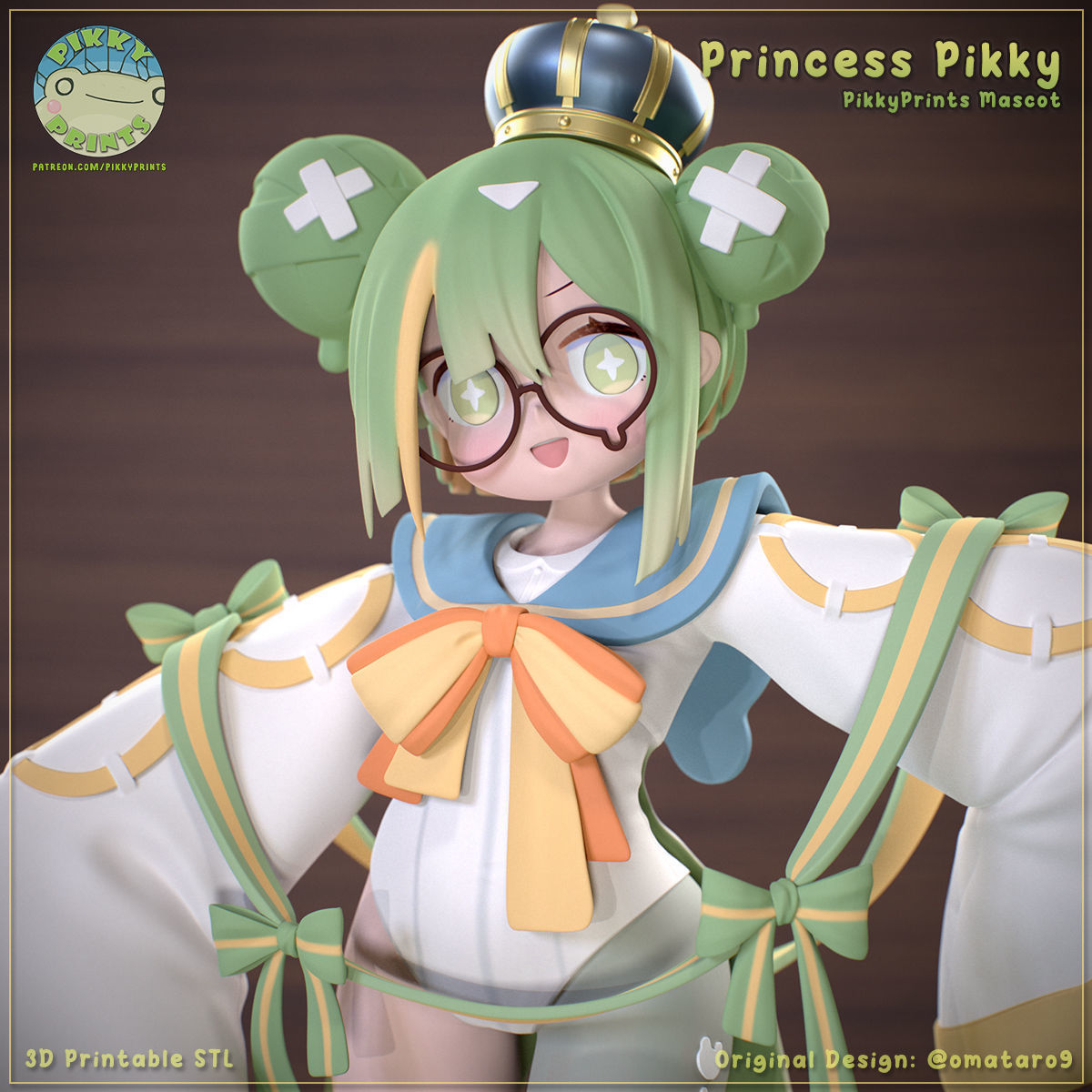 Princess Pikky - Pikky Prints Mascot 3D print model_1