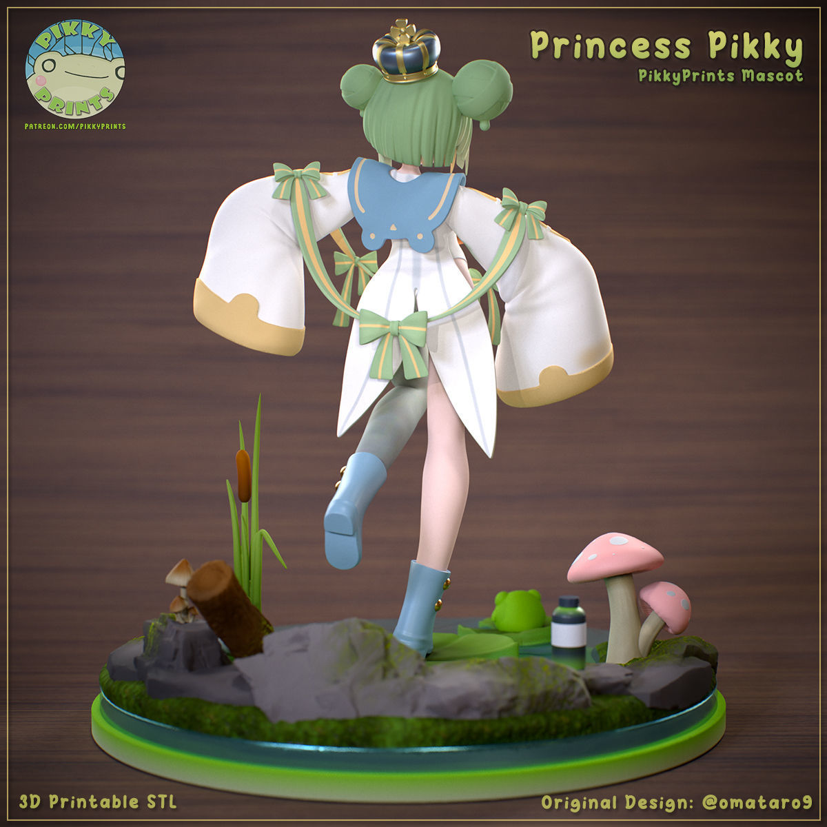 Princess Pikky - Pikky Prints Mascot 3D print model_2