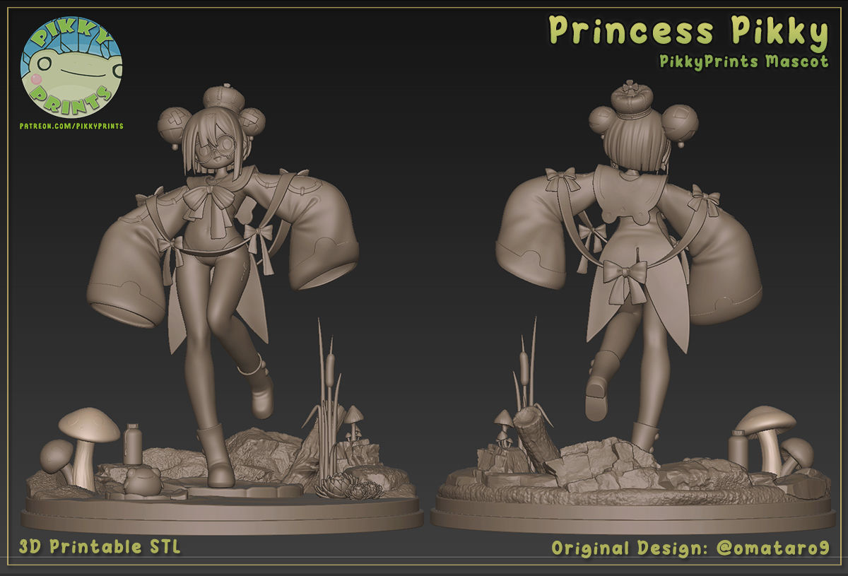 Princess Pikky - Pikky Prints Mascot 3D print model_6