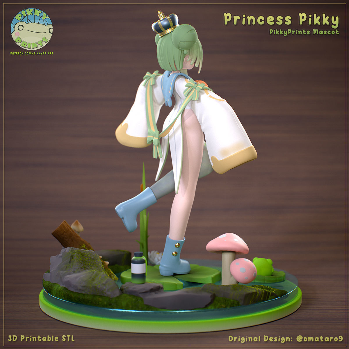 Princess Pikky - Pikky Prints Mascot 3D print model_5
