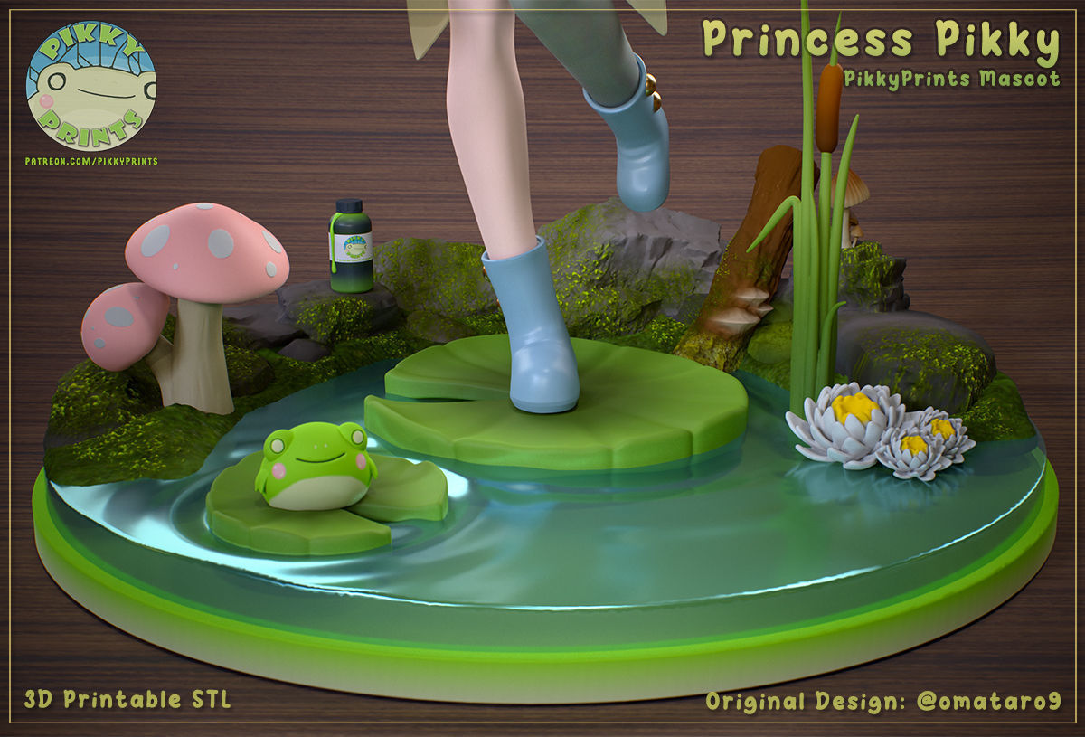 Princess Pikky - Pikky Prints Mascot 3D print model_3