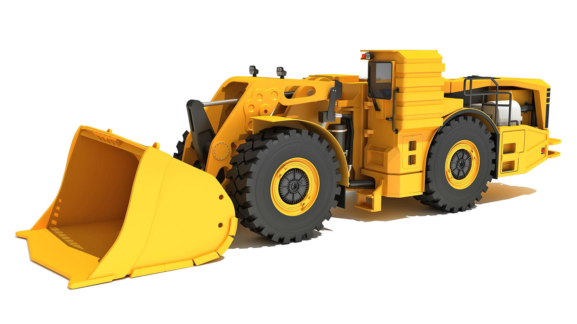 Underground Hard Rock Haulage Loader 3D model_12