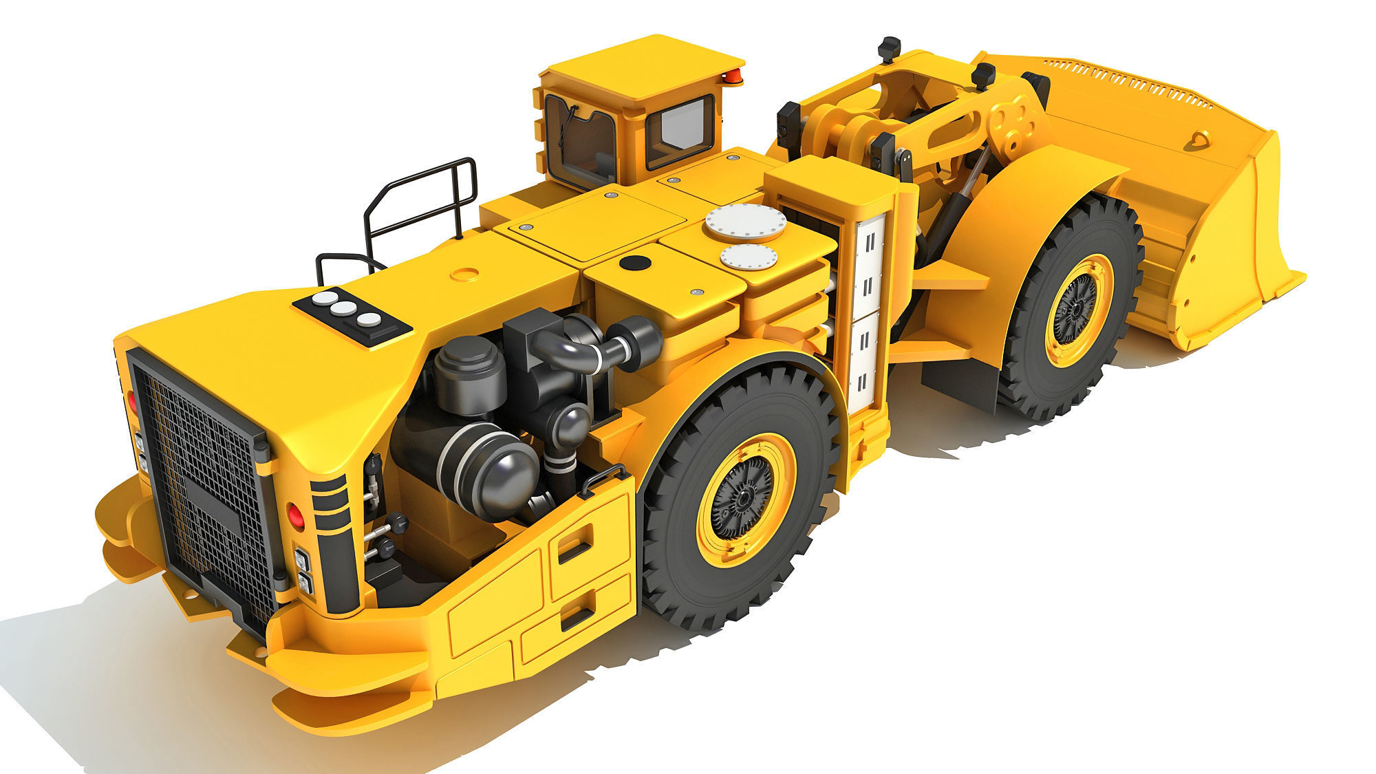 Underground Hard Rock Haulage Loader 3D model_5