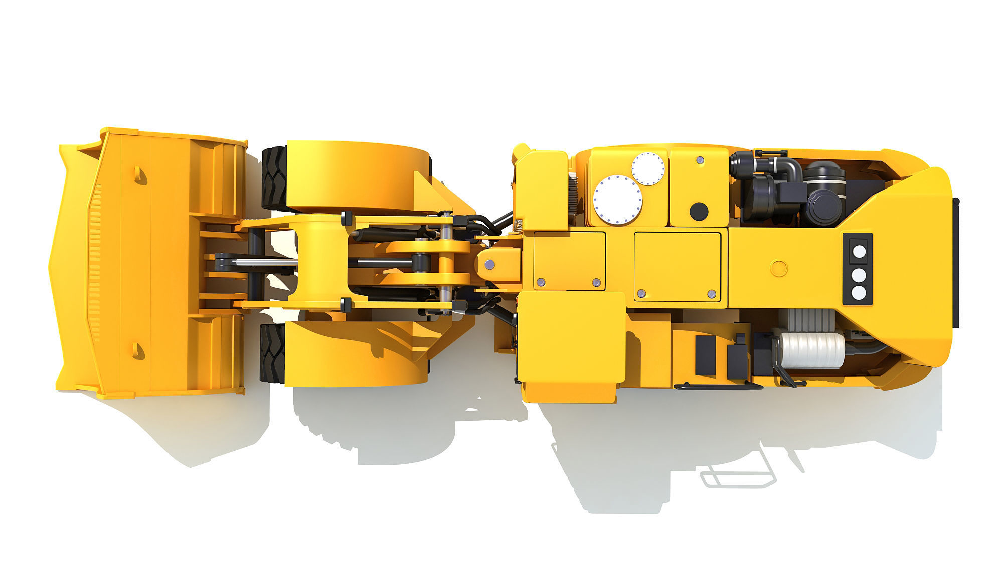 Underground Hard Rock Haulage Loader 3D model_13