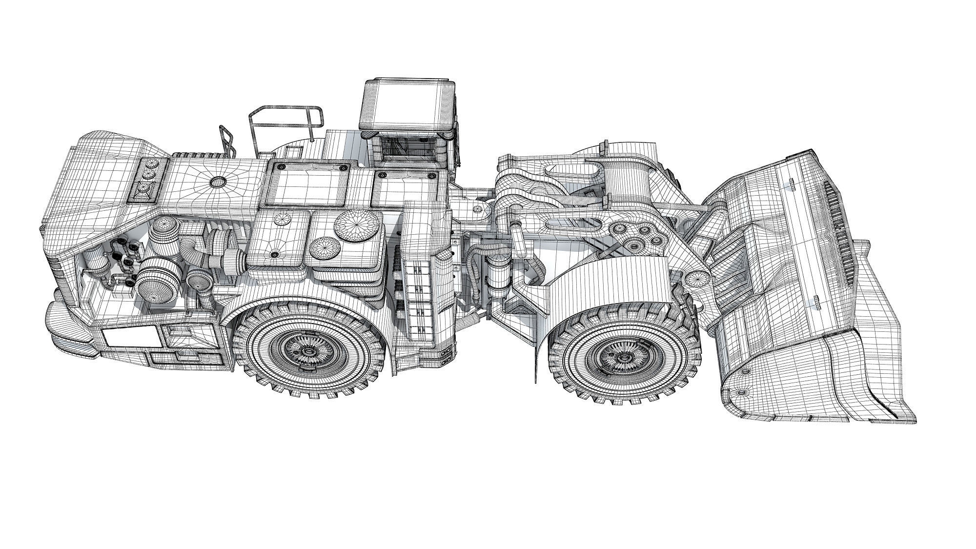 Underground Hard Rock Haulage Loader 3D model_21