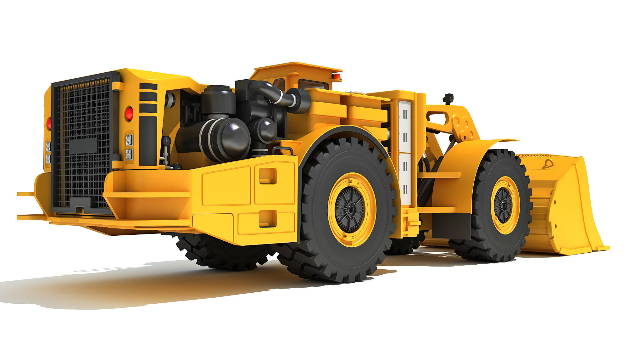 Underground Hard Rock Haulage Loader 3D model_6