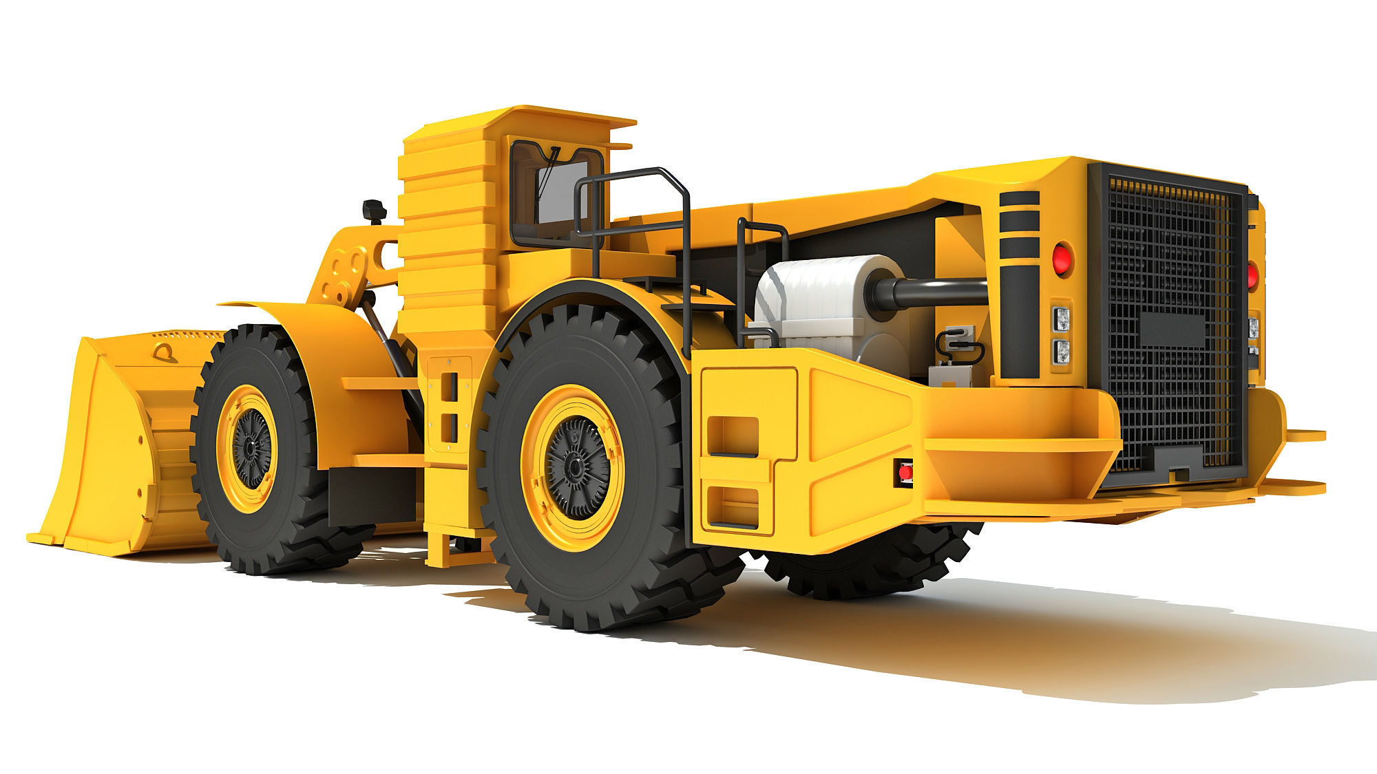 Underground Hard Rock Haulage Loader 3D model_2