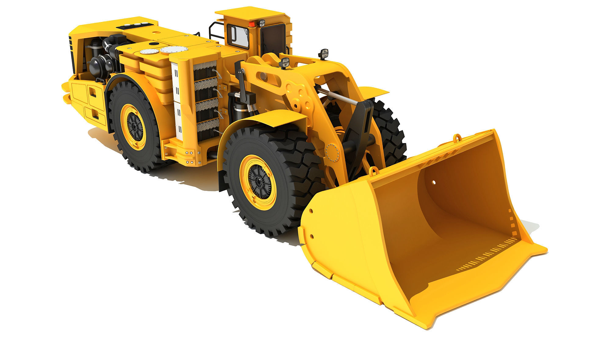 Underground Hard Rock Haulage Loader 3D model_9