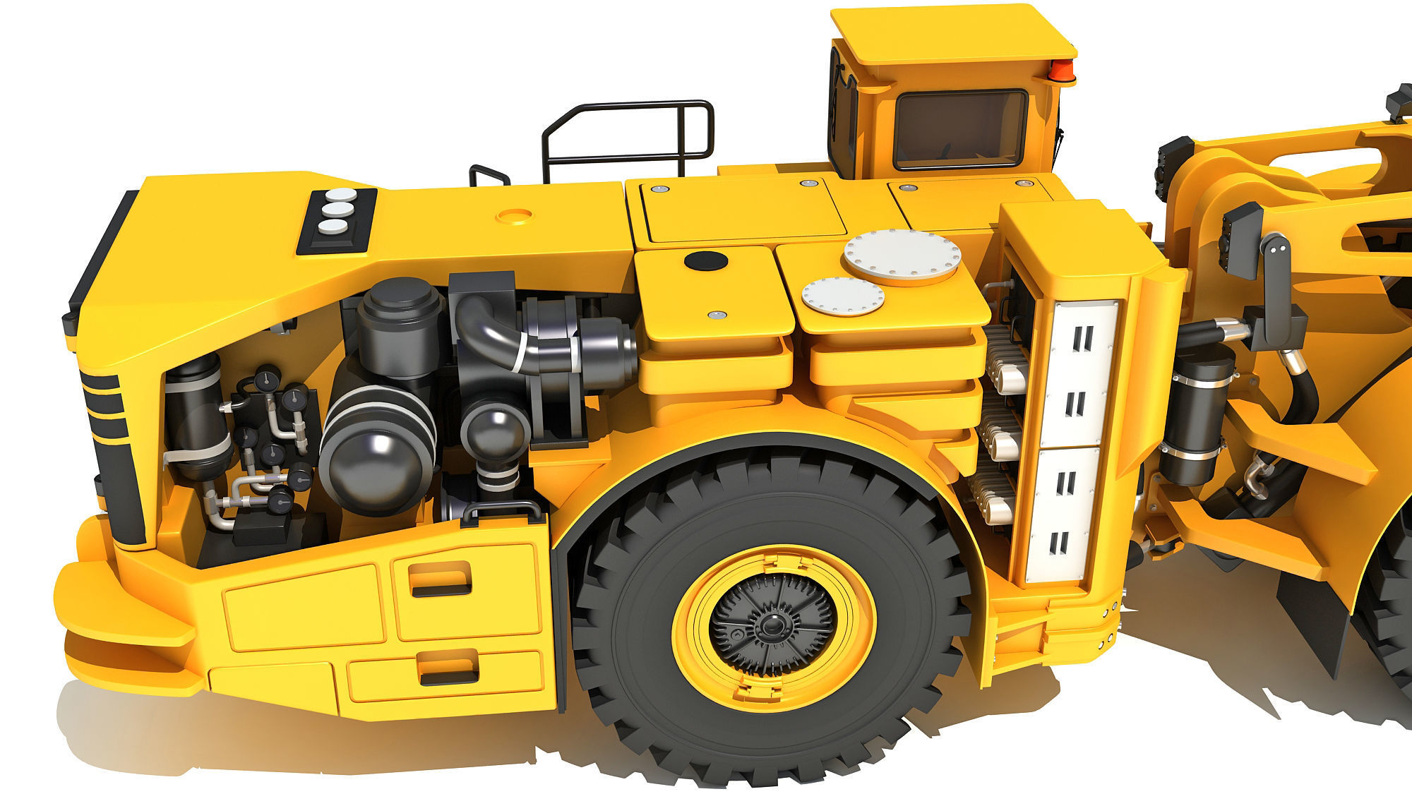 Underground Hard Rock Haulage Loader 3D model_16