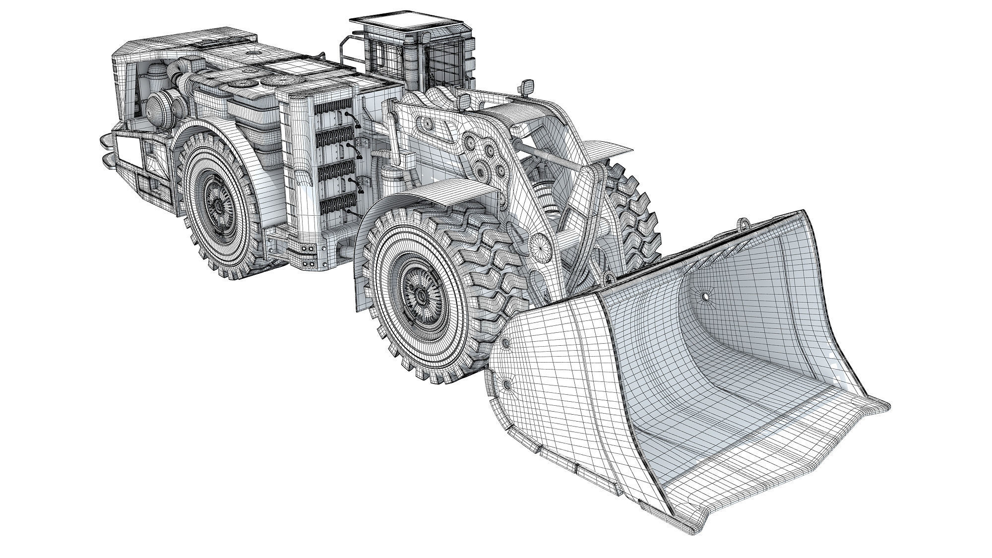Underground Hard Rock Haulage Loader 3D model_22