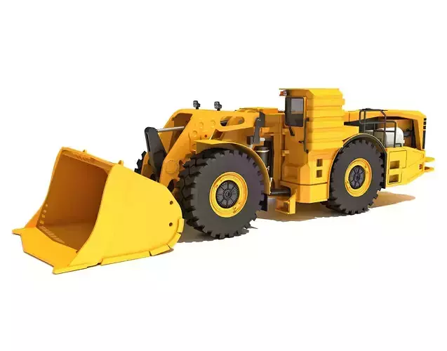 Underground Hard Rock Haulage Loader 3D model