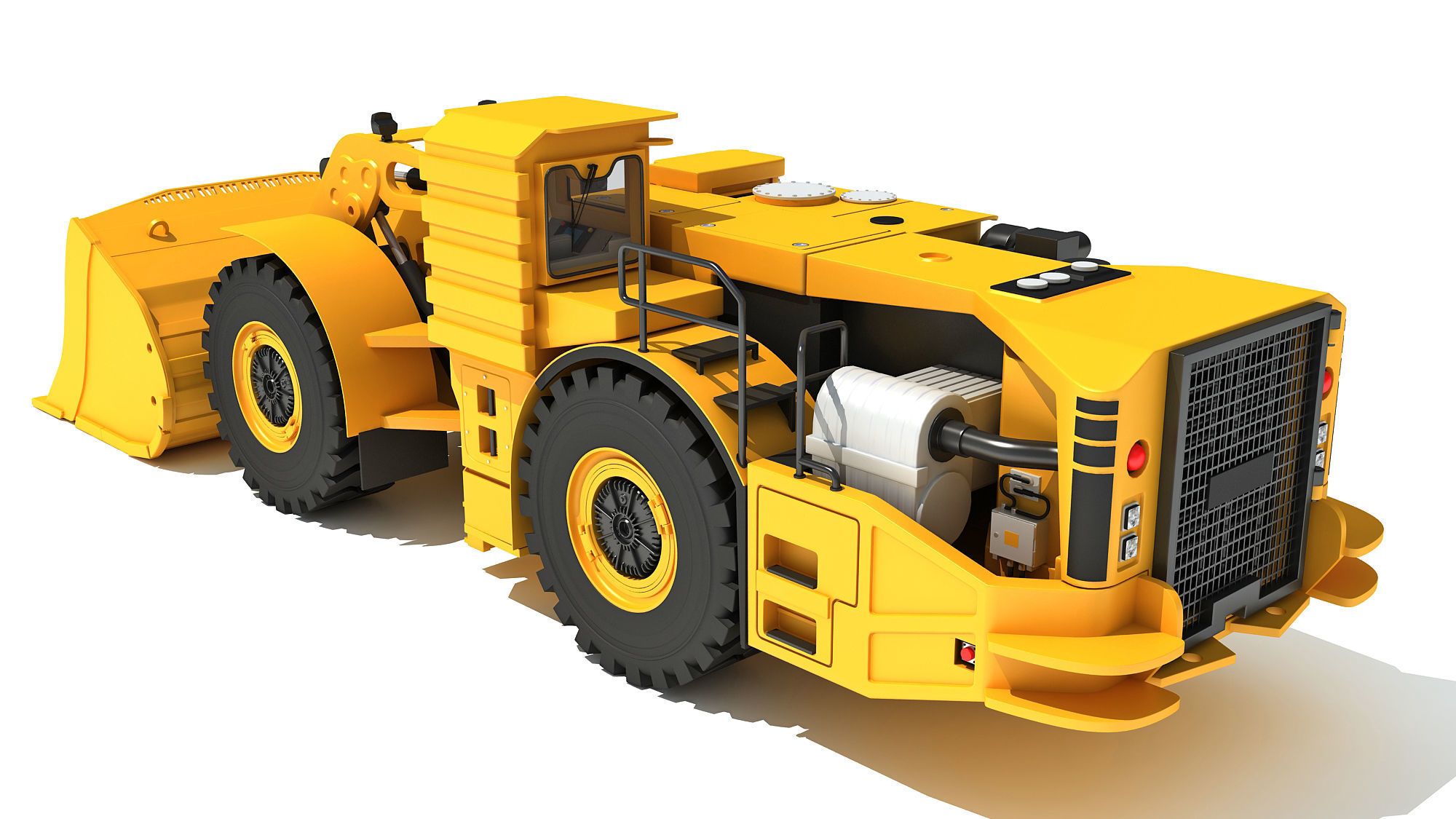 Underground Hard Rock Haulage Loader 3D model_3