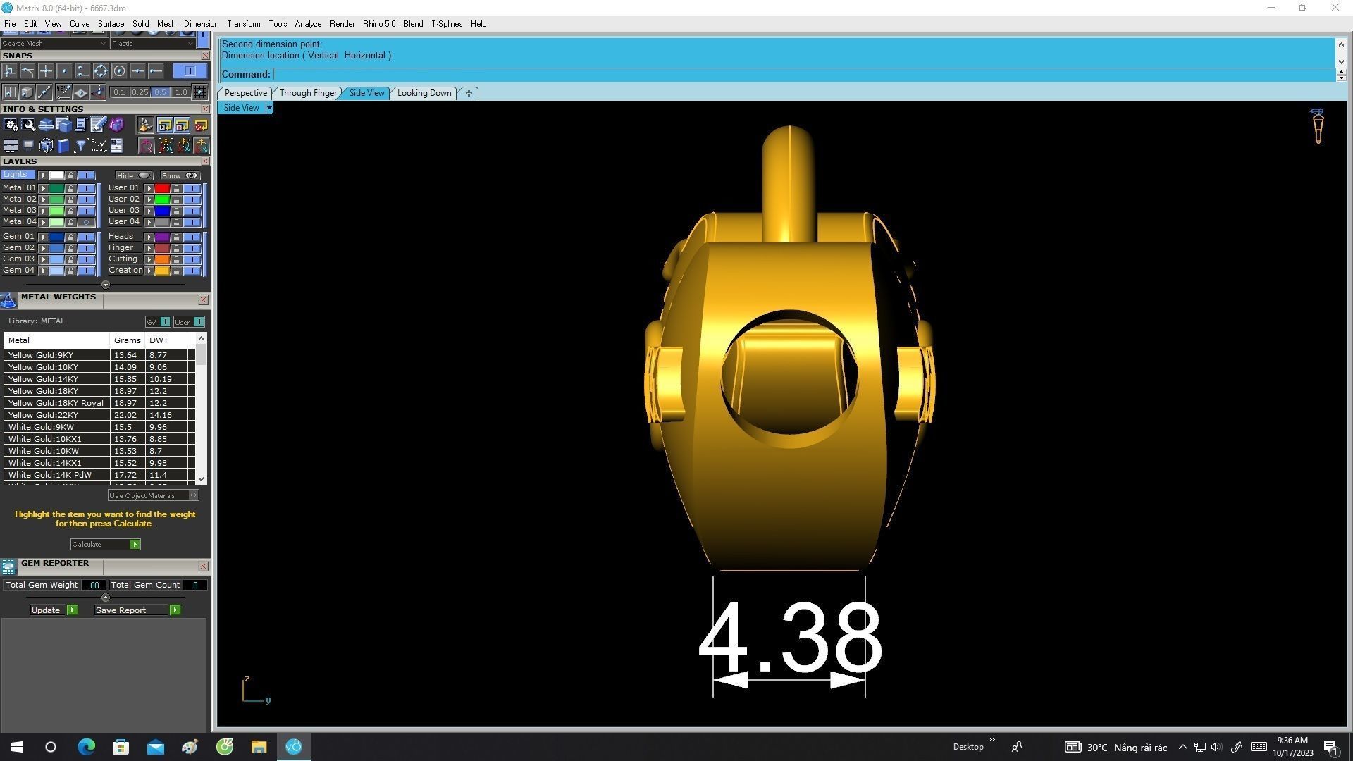 A6667 4 Heart Charm 3D Model 3D print model_7