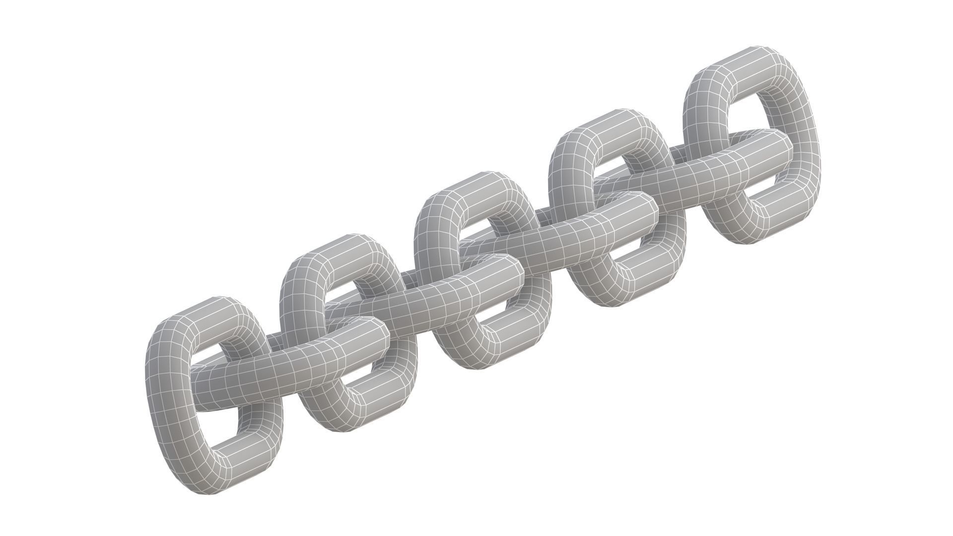 Chain Silver And Gold 3D model_16