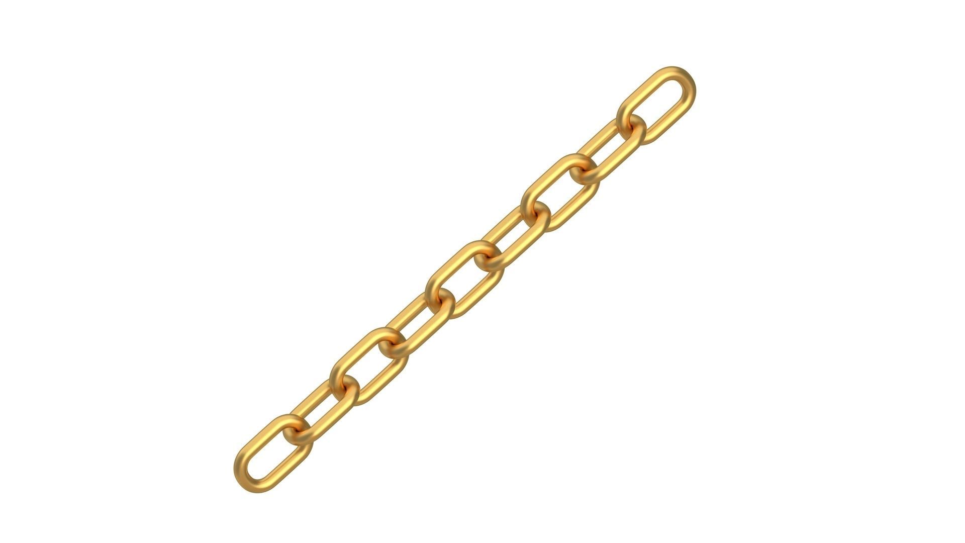 Chain Silver And Gold 3D model_11