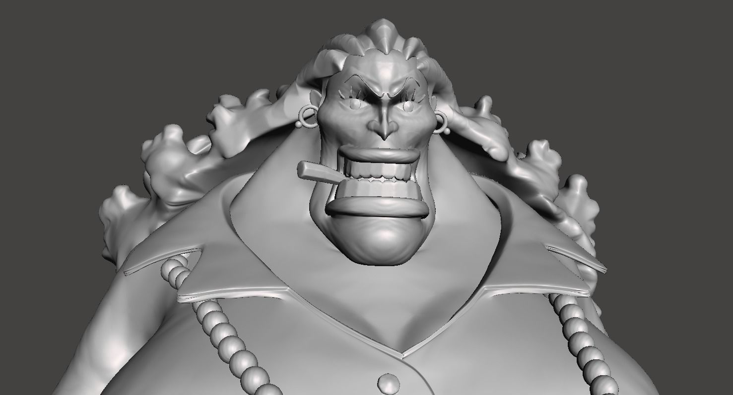 Curly Dadan 3D Model 3D print model_2