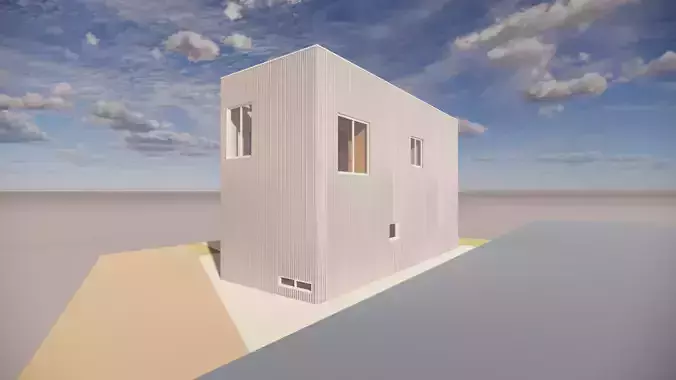 House with Indoor Garden for research