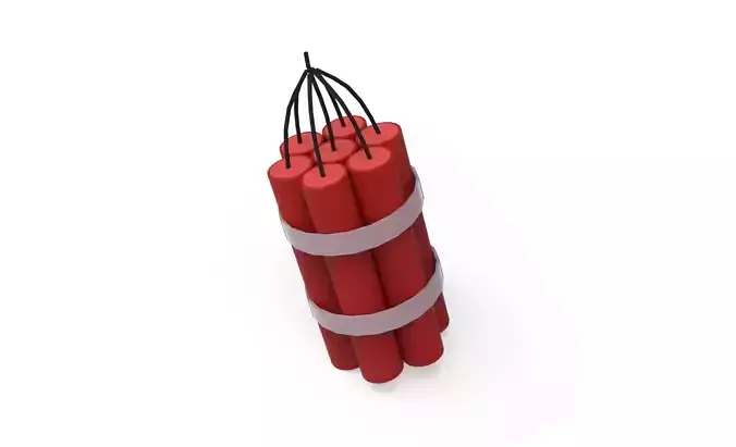 Asset001 Firework explode  Low-poly 3D model