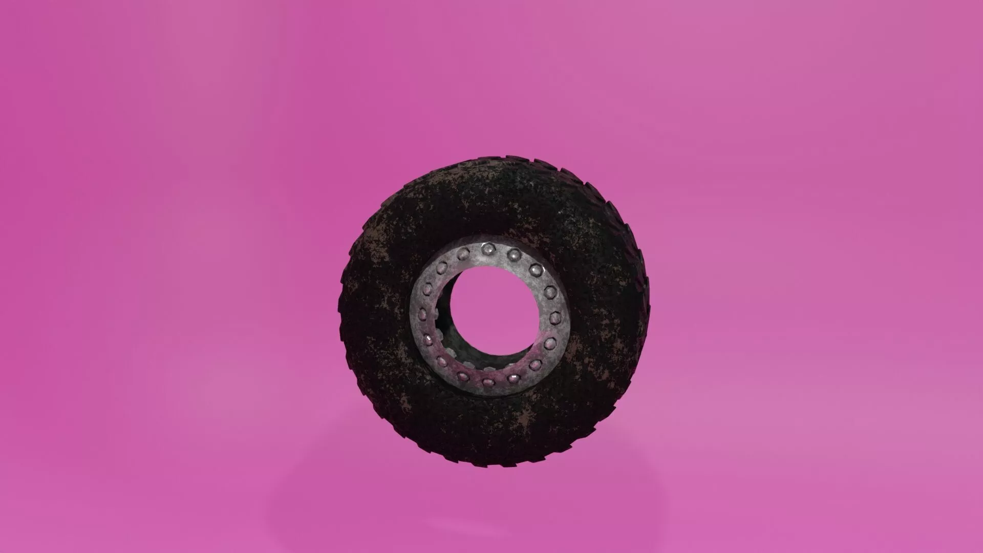 Dirty Truck Tyre Free 3D model