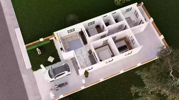 Suksiri Nordic Top view By jin 3D model