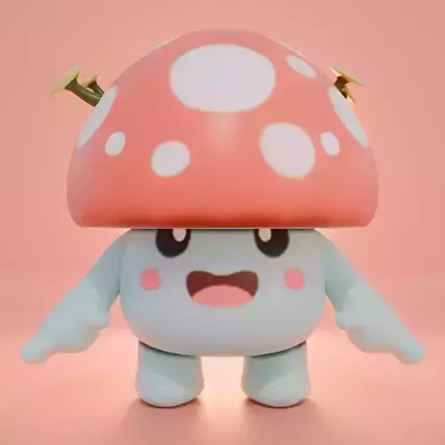Monster Mushroom Character 3D model design by winjaydesign