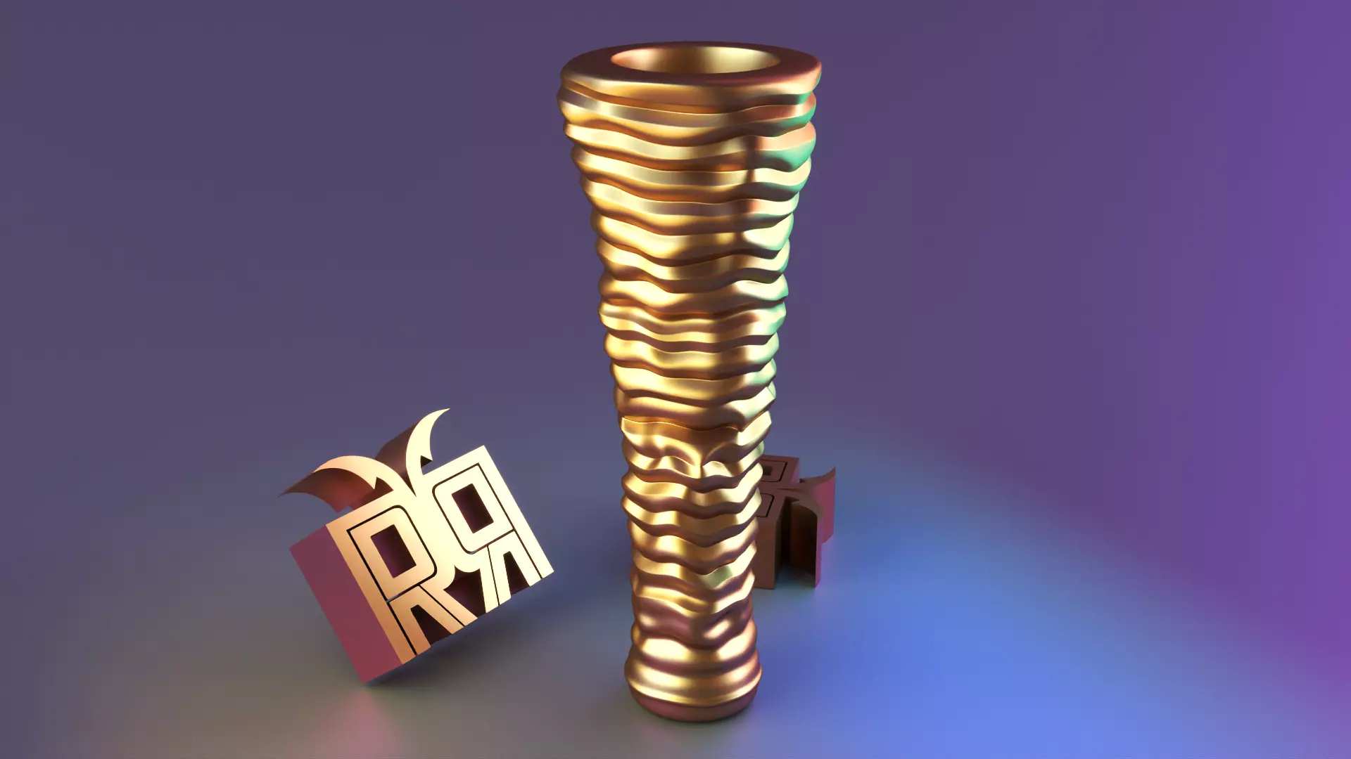 Deformed fabric parametric vase 02 Free 3D print model