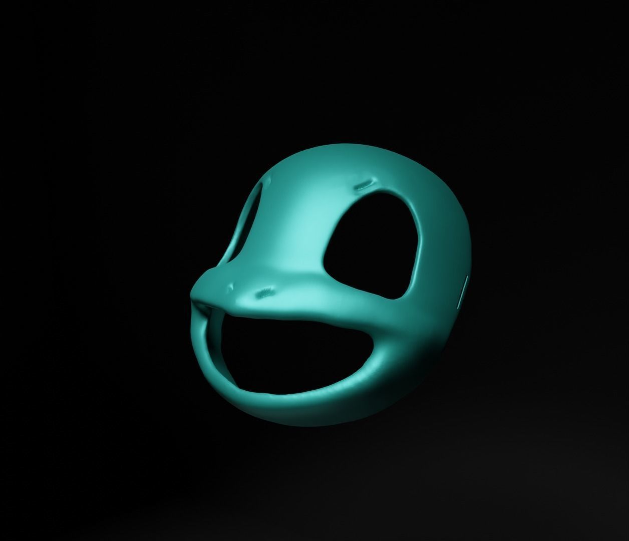 Squirtle - Pokemon Cosplay Costume Face Mask - Easy Print 3D print model_17