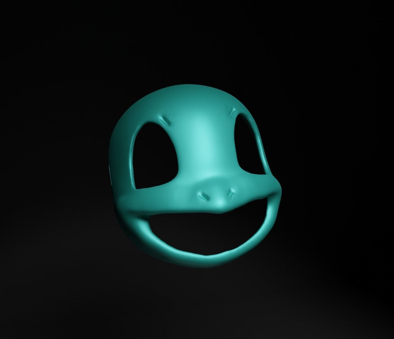 Squirtle - Pokemon Cosplay Costume Face Mask - Easy Print 3D print model_14