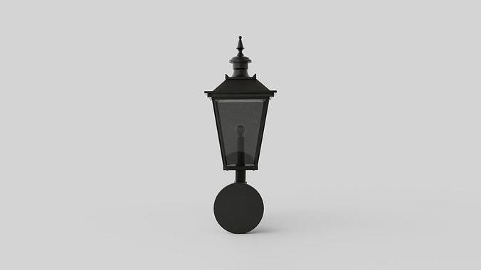 Lighthouse Wall Lamp Low-poly 3D model 3