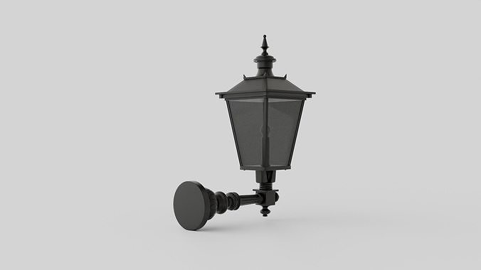 Lighthouse Wall Lamp Low-poly 3D model 2