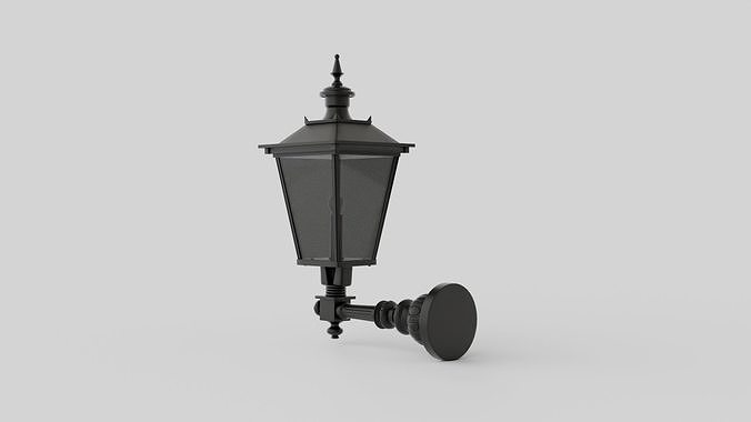 Lighthouse Wall Lamp Low-poly 3D model 4
