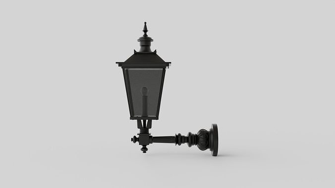 Lighthouse Wall Lamp Low-poly 3D model 5