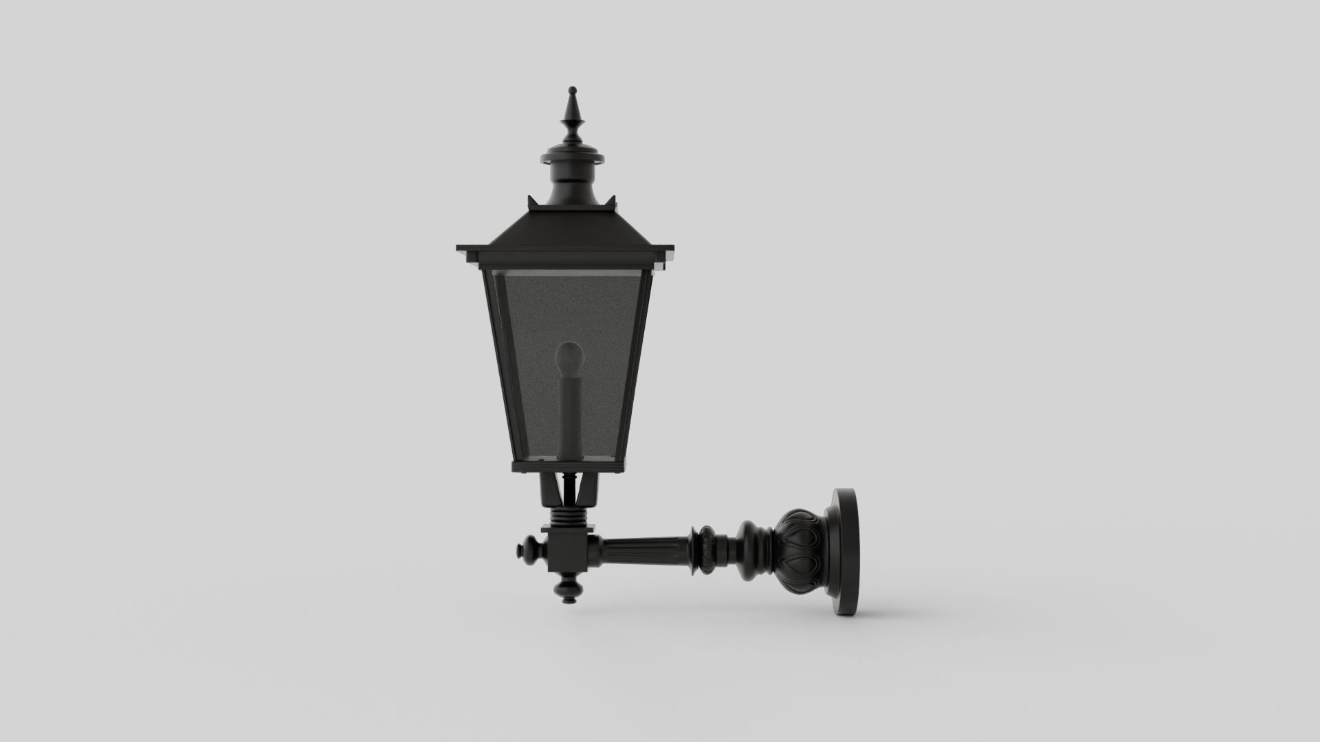 Lighthouse Wall Lamp Low-poly 3D model_4