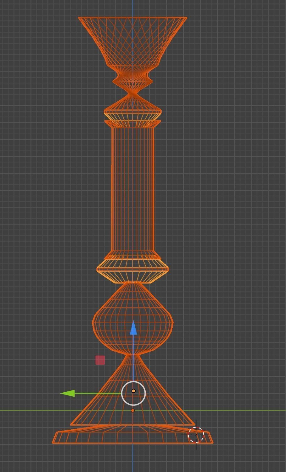 Marble Alien Stadium Column Low-poly 3D model_3